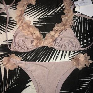 Brand New La Revêche Satin Pink Bikini